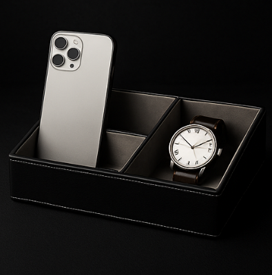 VALSTRØM™ Premium Modular Desk Organizer – Matte Black Edition